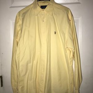 Button down yellow Ralph Lauren Polo Shirt